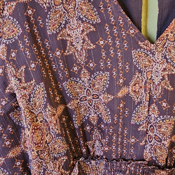 Torrid Size 2 Mini Lurex Chiffon Tiered Dress - Picture 7 of 17